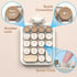 MOFII 18 2.4G Accounting 10 Wireless Number Pad with Bear - Mixed Milktea Numeric Keypad Keys Round Keycap Colorful