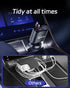 Retractable Car Charger, 66W Super Fast USB Charger with Dual Type-C Cables and 2 USB Ports for iPhone and Samsung