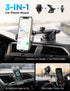 CHGeek Wireless Car Charger with Phone Holder Mount, 15W Fast Charging for Car Accessories