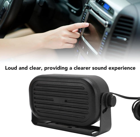 Yoidesu 35L 3.5mm 14.76ft SP External Speaker, Mobile Radio Car Truck Vehicle Speaker with Cable, Mini External Speaker