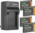 Kastar 4-Pack K7006 Battery and AC Wall Charger for Kodak Easyshare Touch M577, MD30, PixPro FZ51, FZ52, FZ53