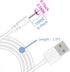 Bicmice 2.7Ft Fast Charger Replacement Cord - 2 Pack, USB DC Charging Cable 2.5mm