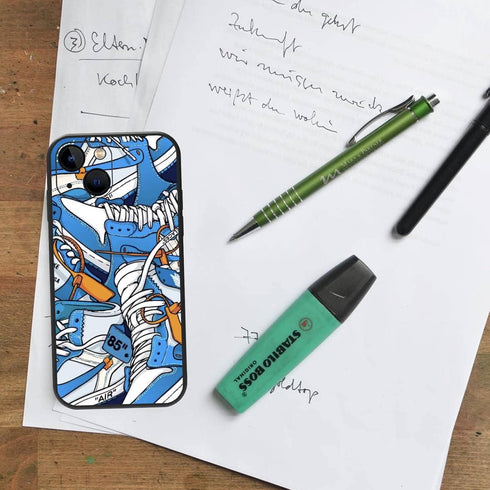 Compatible iPhone 14 Case for Boys and Girls, Cute Basketball Shoes Sneaker Aesthetic Color Ways Soft TPU Sports Design