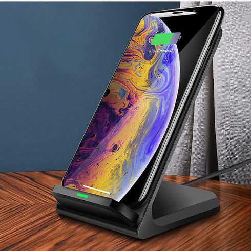 UrbanX Wireless Charger Stand, Qi-Certified for Motorola Moto Maxx, 10W Fast-Charging (No AC Adapter Included)