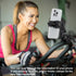Phone Holder Clamp Mount for Treadmill/Spin Bike/Baby Stroller/Golf Cart/Music Stand/Microphone Stand/Handlebar,Compatible with 3.5~7.5" iPhone/Smartphone,360°Adjustable Aluminum Alloy Mount