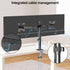 MOUNT PRO 13-32 Inch/17.6lbs 2 75x75/100x100mm Dual Monitor Mount Fits LCD Screen, Computer Monitor Desk Mount