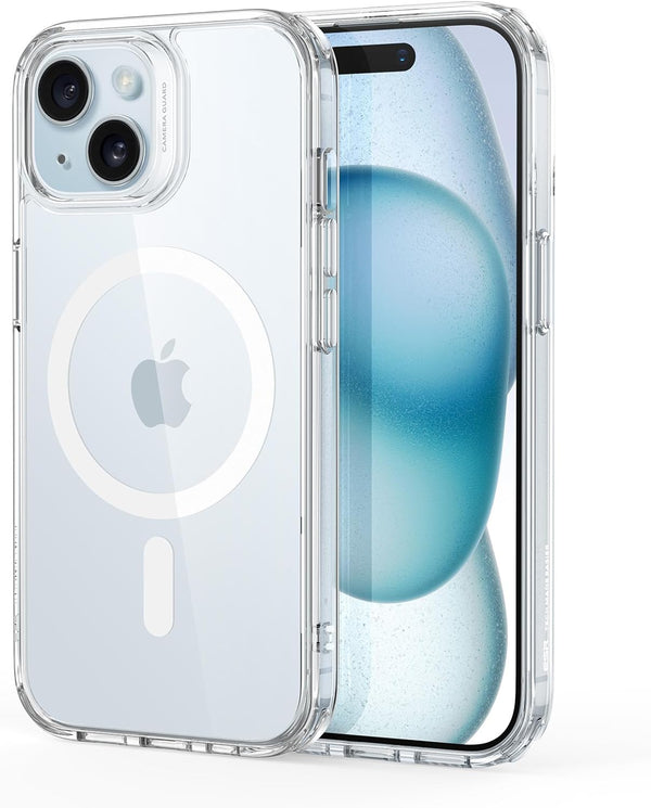 ESR Classic Series Clear Case for iPhone 15, MagSafe Compatible, Scratch-Resistant, Military-Grade Protection,