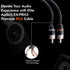 Elite Audio Premium Series 6ft. 2-Channel RCA Cable – Double Shielded, Oxygen Free Copper for Amplifiers & Speakers