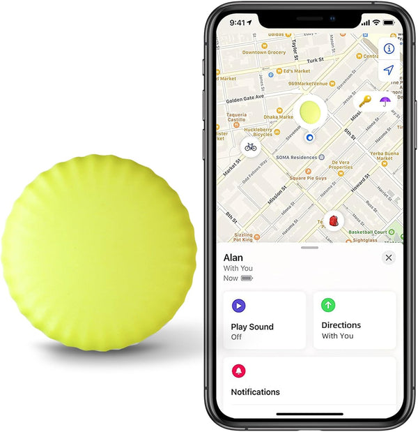 Key Finder Locator, Bluetooth Key Tracker Tag for Apple Find My, Replaceable Battery, Item Finder for Keys, Bags,