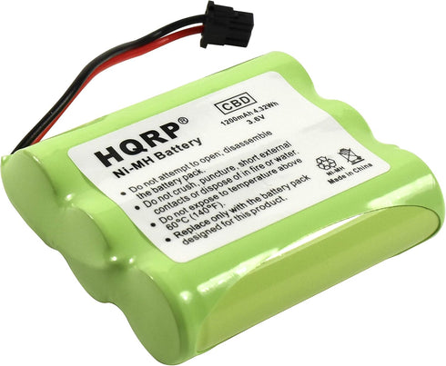 HQRP Cordless Phone Battery for Uniden BT-1006 BT1006 Replacement Extended High-Capacity