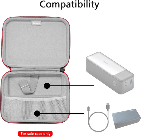 RLSOCO Carrying Case for Anker 737 Power Bank (PowerCore 24K), 24,000mAh Portable Charger - Black (Case Only)