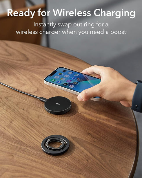 ESR for MagSafe Ring Holder (HaloLock), Magnetic Phone Grip with Adjustable Stand for iPhone 15/14/13/12
