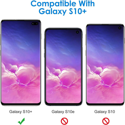 JETech Screen Protector for Samsung Galaxy S10 Plus, TPU Ultra HD Film, Case Friendly, 2-Pack
