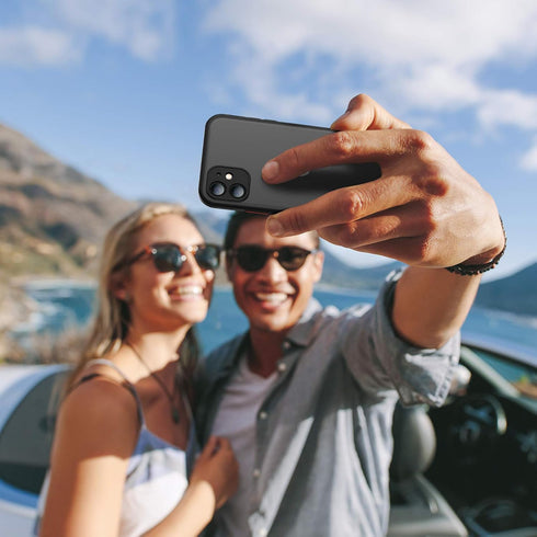ORIbox Black Case for iPhone 11, Shockproof Full Body Protective Cover 6.1", Ultra-Thin Non-Slip