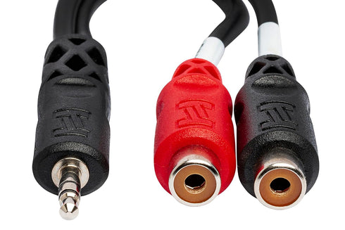 Hosa YRA-154 3.5 mm TRS to Dual RCA Stereo Breakout Cable