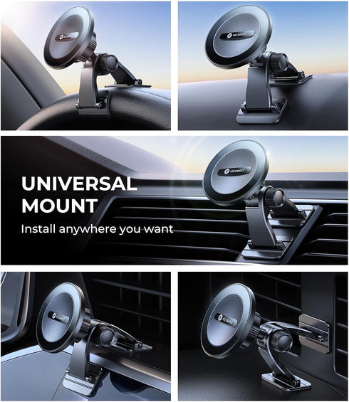 VICSEED 2024 Upgrade MagSafe Car Mount, Ultra Strong Magnetic Phone Holder for iPhone 16 Pro Max 15 14 13 12