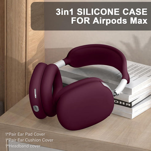 Compatible with AirPods Max, Ear Pad Case Cover for AirPods Max Headphones, Anti-Scratch Accessories Soft Silicone