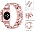 OULUCCI Compatible Apple Watch Bands for Women, 42mm 41mm 40mm 38mm, iWatch Series 10-1, D-Shape Stainless Steel Strap