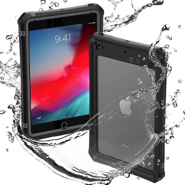 ShellBox Case for iPad Mini 5/4 7.9 Inches, Full-Body Protective Bumper Case with Pencil Holder, Rugged Folding