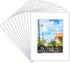 15 Pack 8.5x11 White Picture Mats, Frame Mattes for 6x8 Pictures Photo