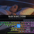 MARVO Large Print Backlit Keyboard, WK712 Wired Computer Keyboard with 7 Colors & 11 Modes for Windows, Mac