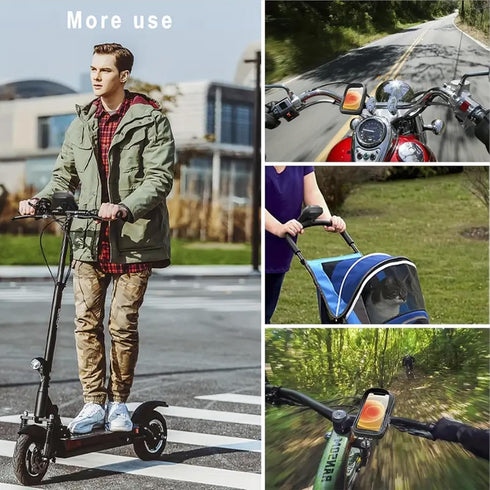 EVA Waterproof Bike Phone Holder, Front Frame Bag, Top Tube Bicycle Phone Mount with Rain Cover, Cycling Pouch, Gifts