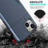 ZUSLAB Card Holder Slot Case for Apple iPhone 15 6.1 Inches 2023, Phone Wallet Case with 1 Tempered Glass Screen