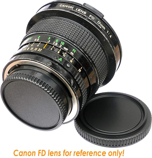(2 Pack) FD Mount Rear Lens, FD Body Cover, Camera Body Protective Dust Cover, FD Lens Cap, FD Mount Back Cap, FD Cap, Compatible with Canon F1 FTb TLb T90 T80 T70 T60 AL-1 AE-1 F-1 AV-1 AT-1