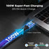 VCOM 4 FT USB 4 Cable for Thunderbolt 4: 100W, 40Gbps, 8K@30Hz, Dual 4K, Compatible with MacBooks, Hubs, Docks.