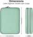Leather Cord Organizer Bag, Waterproof Travel Case for Charger & Electronic Accessories, Portable Tech Organizer (Light