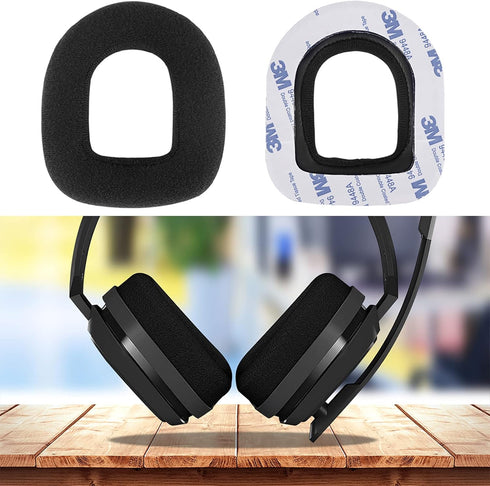 Geekria Comfort Velour Replacement Ear Pads for Astro A10 Gaming Headset, Black