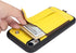 TOOVREN Wallet Case for iPhone XR with Lanyard Strap, Card Holder, Protective Cover with Stand, Yellow