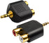 Sairps 3.5 mm TRS to Dual RCA Female, 3.5mm Stereo Male to Dual