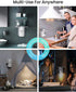 Wall Outlet Extender with Shelf and Night Light, Surge Protector, USB Wall Charger with 5 AC Outlets
