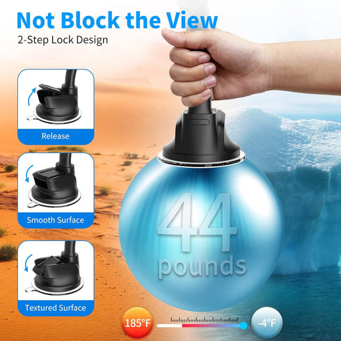 APPS2Car Magnetic Car Phone Holder Mount with 6 Strong Magnets for Most Smartphones & Mini Tablets