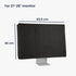 27-28" kwmobile Monitor Cover Compatible with monitor - Dust Cover Computer Screen Protector - Black