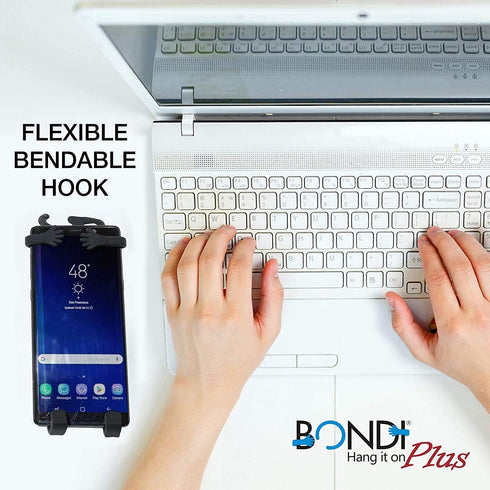 Bondi Plus Flex Phone Holder and Stand, Adjustable Flexible Silicone Case for Car, Bike, Desk, up to 6.75" Phones