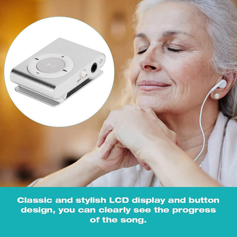Zopsc-1 Mp3 Mp3 Lightweight Back Clip Player,Portable Mini Player Backclip Lossless Sound Music Player for Running