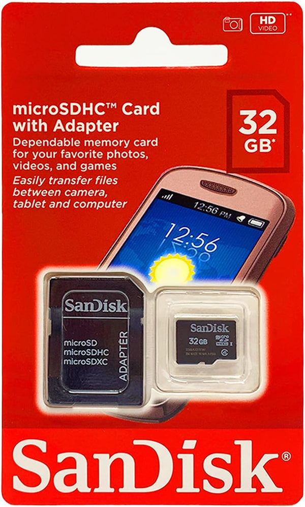 Sandisk 32GB Micro SDHC Class 4 TF Memory Card, Bulk Packaged