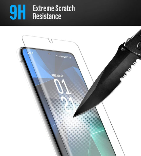 magglass Tempered Glass Screen Protector for Samsung Galaxy S21, Anti-Bubble UHD Clear, Fingerprint Sensor Compatible