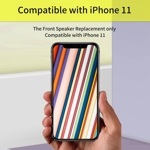 Earpiece Front Speaker Replacement for iPhone 11 - Repair for Earspeaker with Ambient Light Sensor