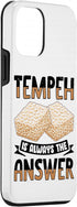 Tempeh Tofu Soy Bean Vegan Vegetarian Veggie 12 Tempeh Eater Food Lover Design For Veggie Fans Case for iPhone mini