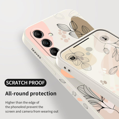 Samsung Galaxy A25 5G Case, Morandi White Soft Anti-Scratch Microfiber Lining Stylish Phone Cover 6.5 Inch