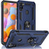 Galaxy A11 Case, Military Grade Heavy Duty Armor Protection Cover with HD Screen Protector and Magnetic Ring Kickstand
