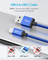 USB C Charger Cable 10ft 3-Pack, Extra Long USB-A to USB-C Fast Charging Cord, Nylon Braided for iPhone 16 15 Pro Max,
