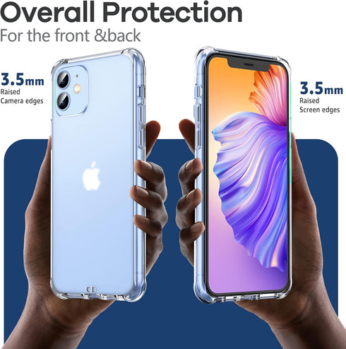ORIbox Clear iPhone 11 Case, Translucent Matte Case with Soft Edges for Women Men Girls Boys Kids