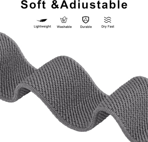 Stretchy Nylon Solo Loop Band for Fitbit Charge 2, Adjustable Soft Elastic Braided Sport Straps Replacement Wristband