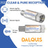 DALQUIS 2Pcs 5G 4G 5G 5-608 LTE Filter for TV Antennas, Reduce Interference Pixilation Deliver Crystal-Clear Digital TV