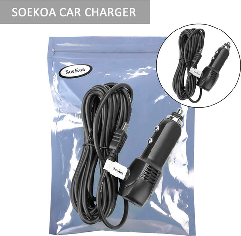 Dash Cam Charger Mini USB, Car Charger with USB Port for APEMAN, Rexing, and Most Android Devices, 2 Pack
