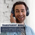 RUNOLIM Hybrid Active Noise Cancelling Headphones, 65H Playtime, Built-in Microphone, Bluetooth Wireless Over Ear